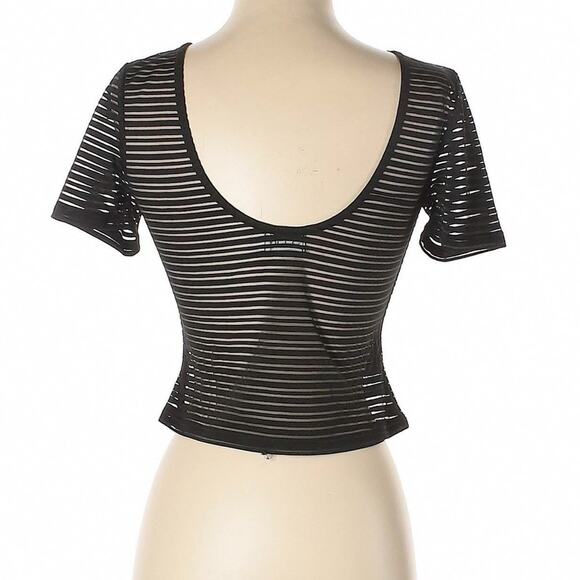 Seek the Label | small goth striped sheer blouse - Picture 2 of 7
